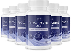 Nature’s NutriWave FlowForceMax packshot for daily plant-based wellness support.