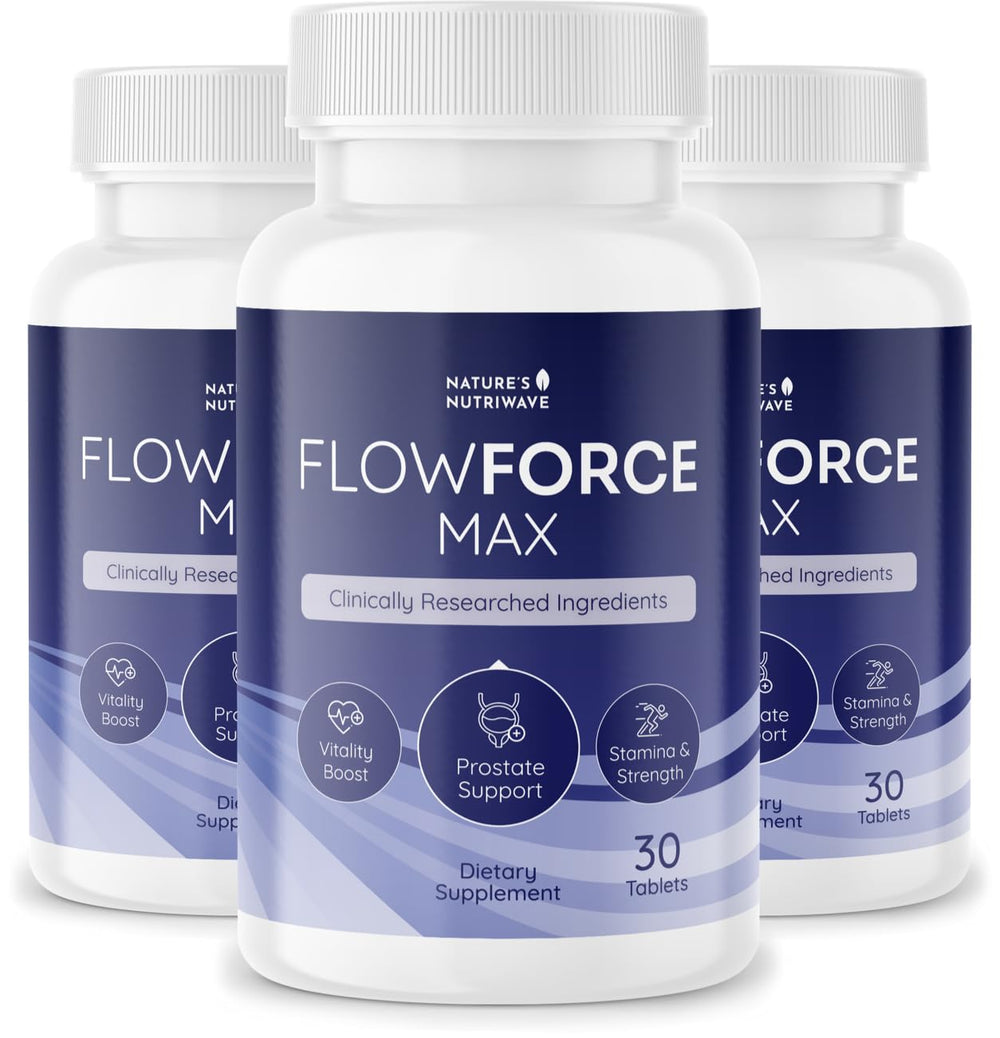 Nature’s NutriWave FlowForceMax soft vanilla tablet for daily convenience.