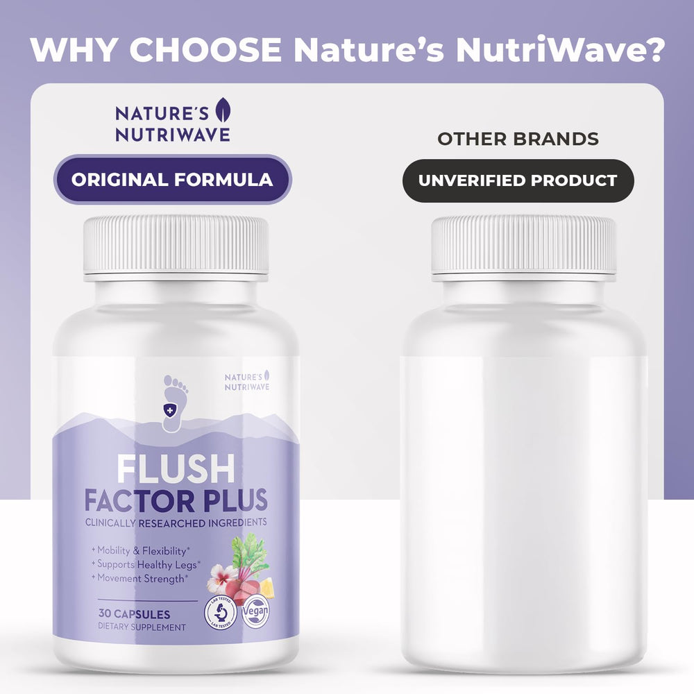 Lifestyle scene showing daily use of Flush Factor Plus for an active routine