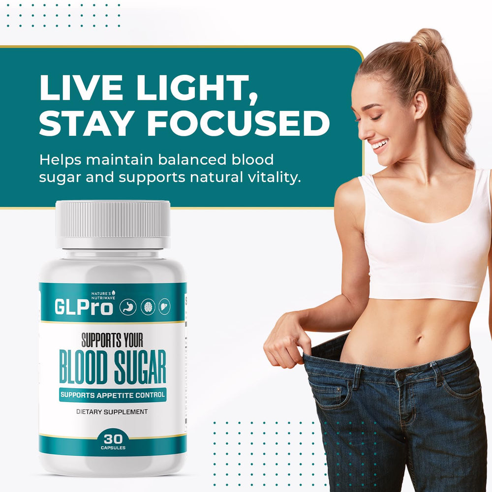 Olive leaf extract imagery with GLPro branding suggests plant-based ingredients