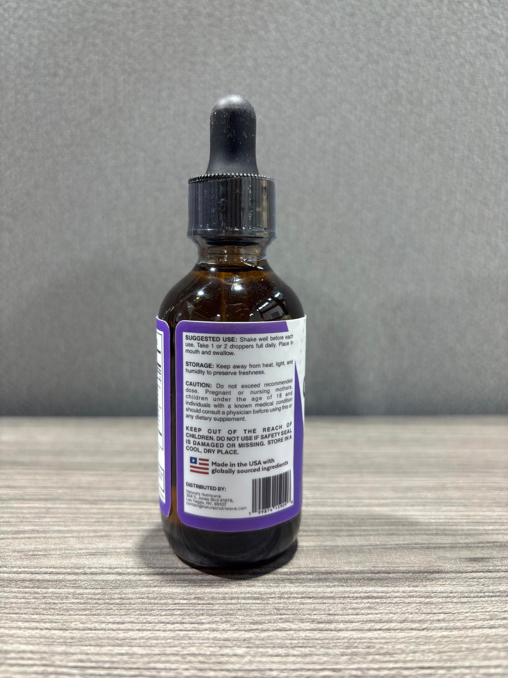 USA-manufactured Glycotide bottle conveys quality in a GMP-certified facility.