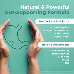 Nature's NutriWave GutOptim capsules on shelf suggest non-GMO, stimulant-free daily use.