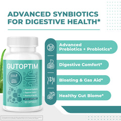 Nature’s NutriWave GutOptim label view showcasing synbiotic blend details