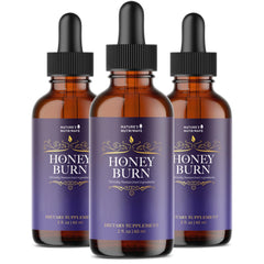 Nature's NutriWave HoneyBurn Purple Honey bottle front for daily wellness