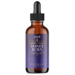 Nature's NutriWave HoneyBurn Purple Honey bottle highlighting daily wellness routine