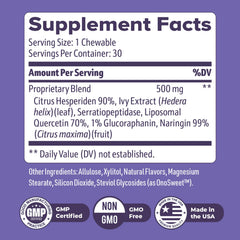 Nature's NutriWave ivy leaf extract visual for calming evening support