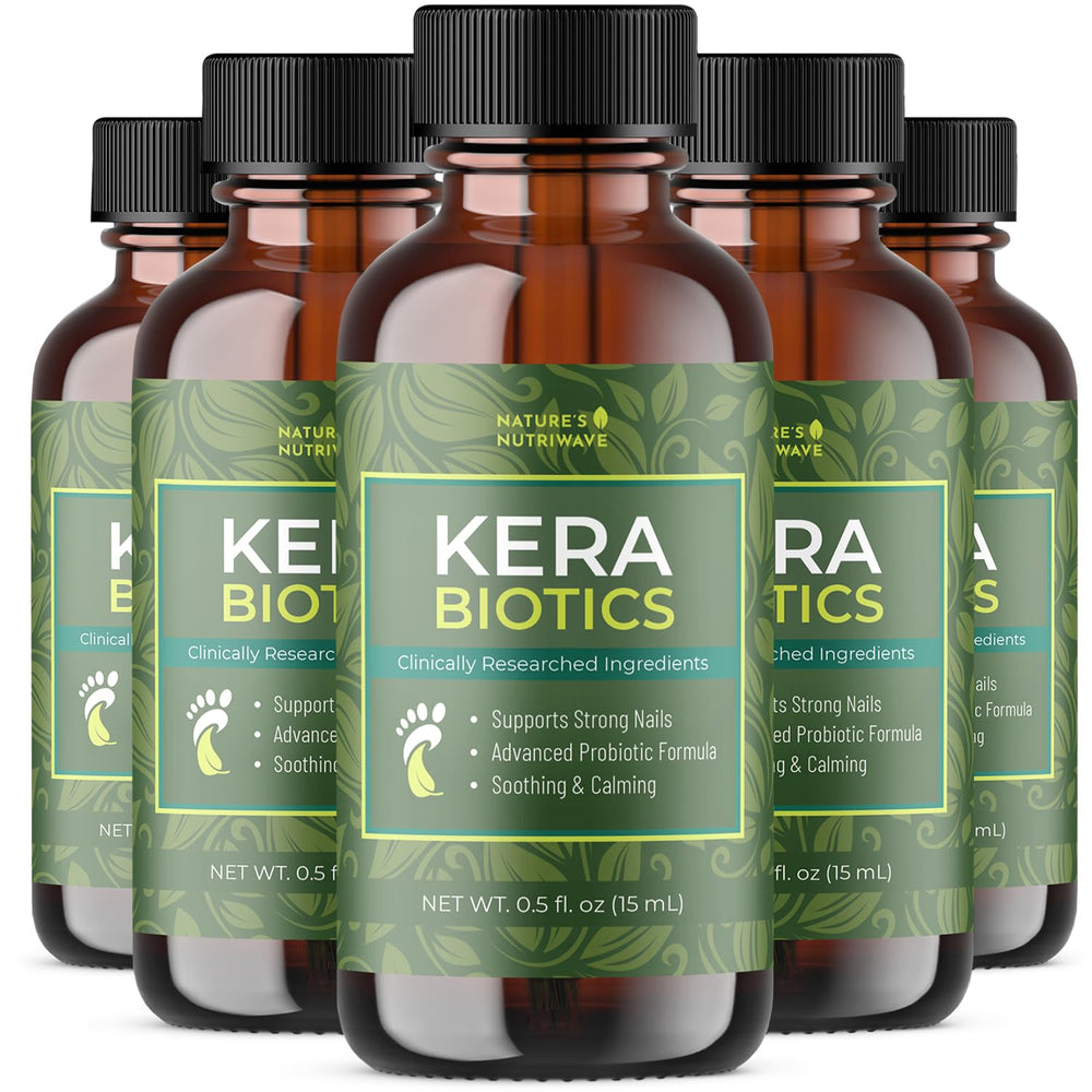 Nature’s NutriWave KeraBiotics daily application for soft feet and balanced nails.