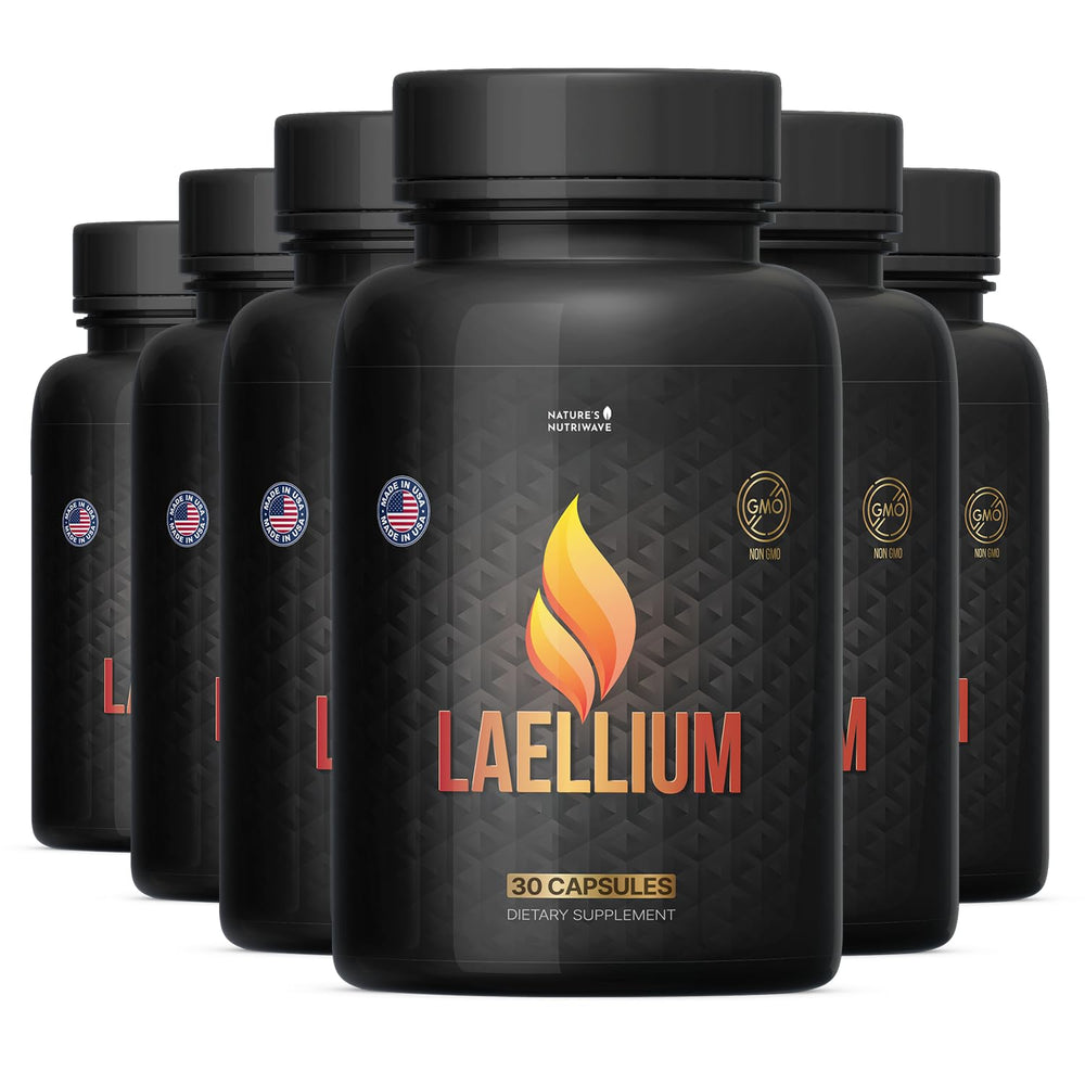 Nature’s NutriWave Laellium capsules bottle supports everyday wellness with a clean, plant-based formula.