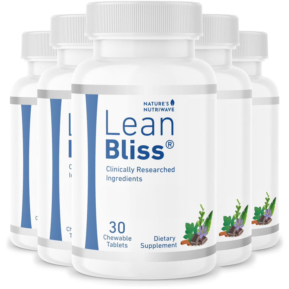 Nature’s NutriWave LeanBliss bottle close-up highlighting natural energy support.