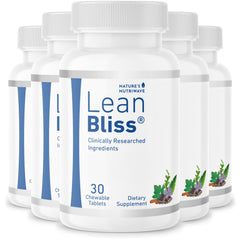 Nature’s NutriWave LeanBliss bottle close-up highlighting natural energy support.
