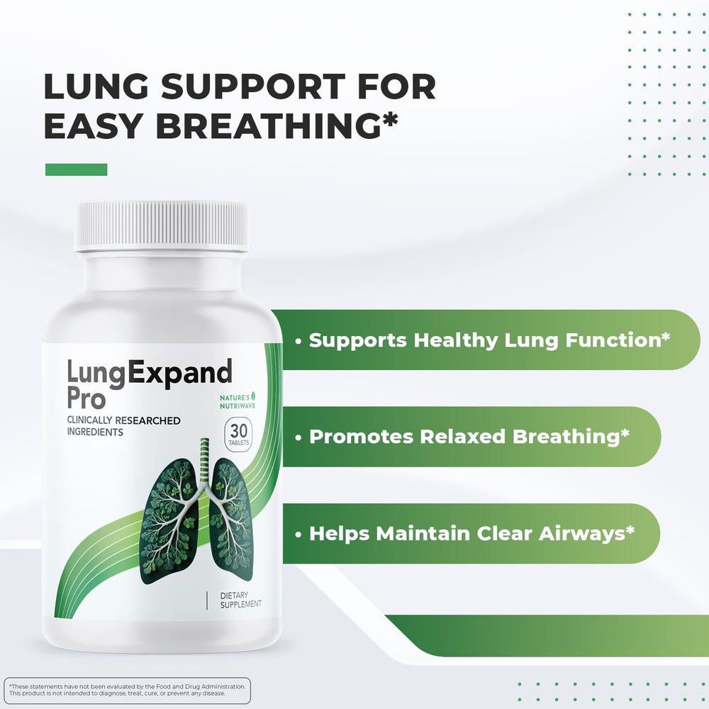 LungExpand Pro tablets ready to take, enabling a simple evening routine