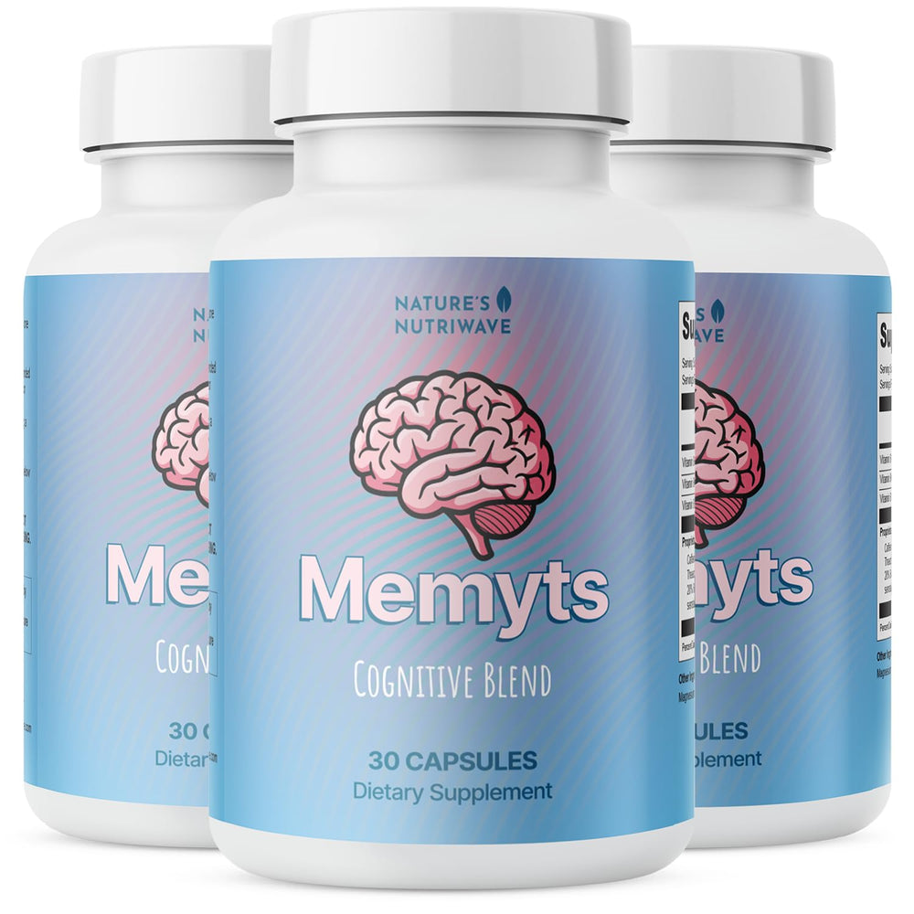Nature’s NutriWave Memyts bottle pour demonstrates easy daily balance.