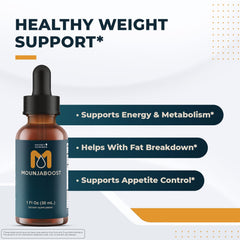 Mounjaboost dropper delivering a precise 1 mL dose for easy use.
