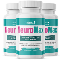Nature's NutriWave NeuroMax bottle-front showing clean, non-GMO herbal capsules for daily wellness.