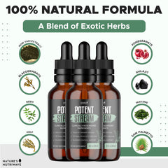 PotentStream drops dissolving in water for a convenient drink-time routine