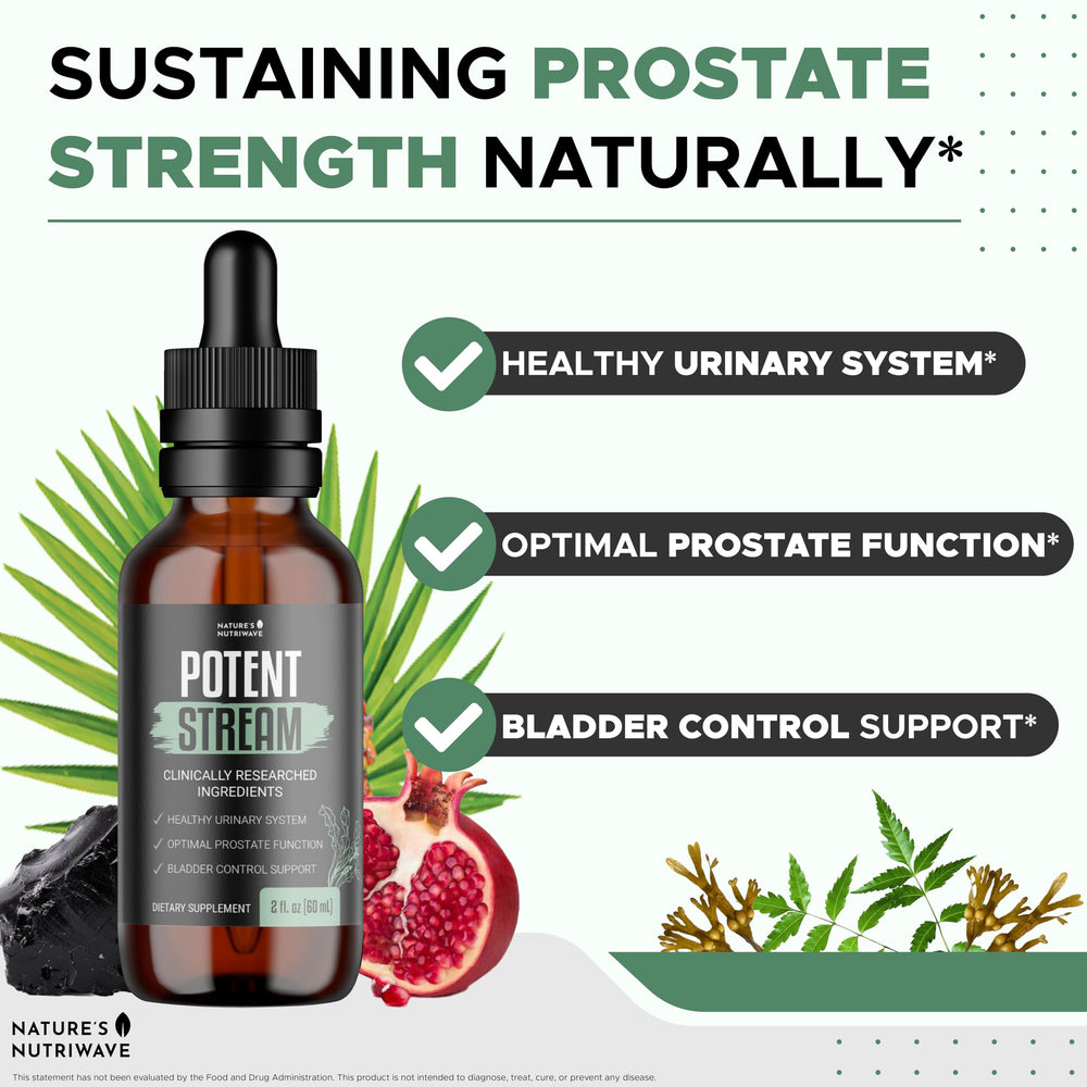 PotentStream drops with dropper cap for easy daily use