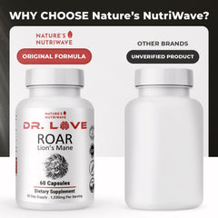 Nature’s NutriWave ROAR packaging on shelf emphasizes quality.