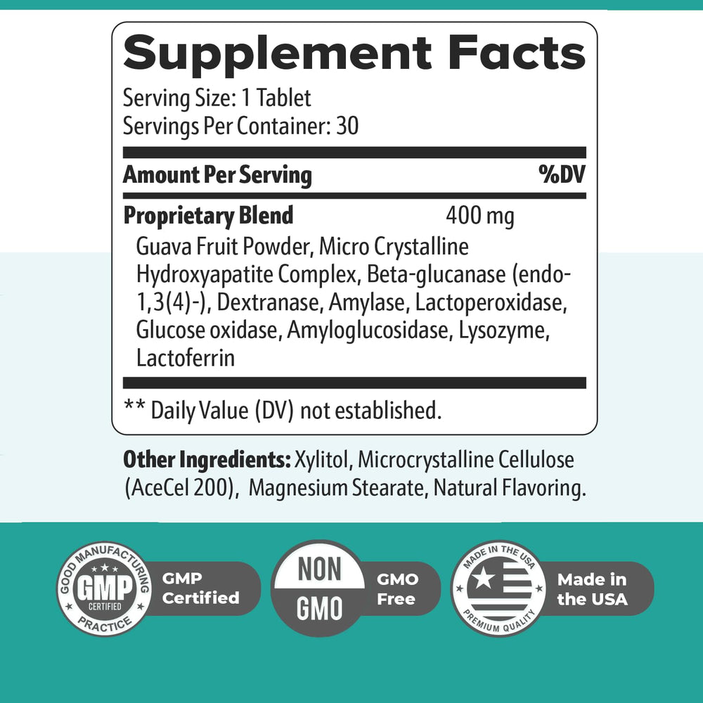 Synadentix ingredients including hydroxyapatite and enzymes for natural care