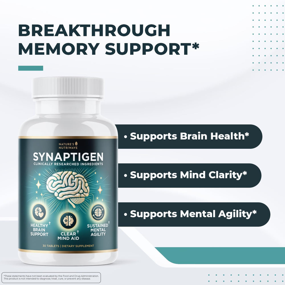 Synaptigen probiotic bottle highlighting 3.5B CFU for daily gut balance.