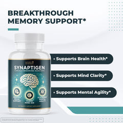 Nature’s NutriWave Synaptigen probiotic blend tub for gut balance support