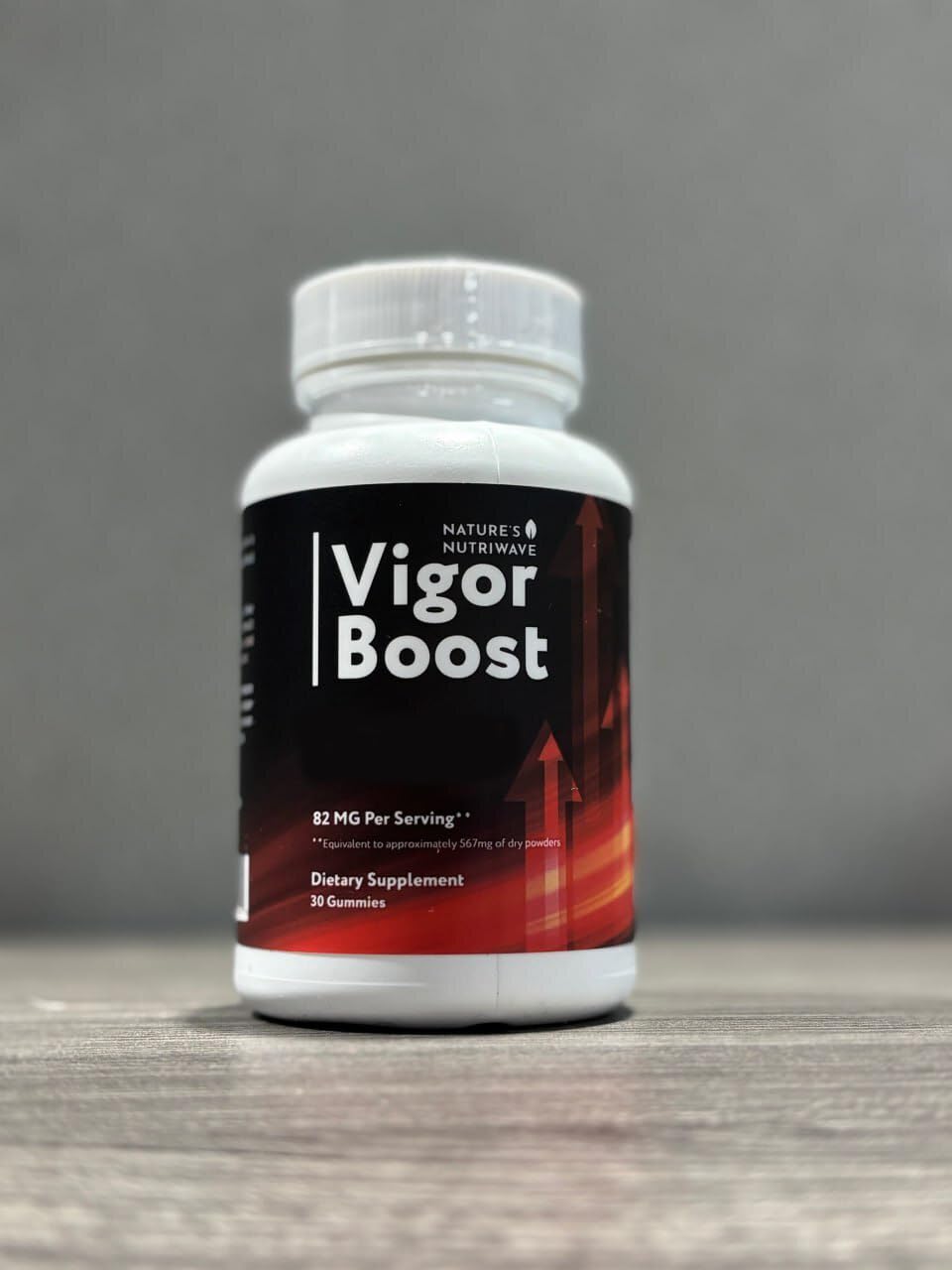 Nature's NutriWave VigorBoost ingredients – maca and muira puama for natural vigor.