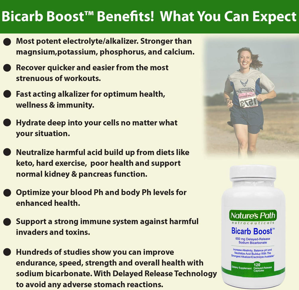 Nature's Path Nutraceuticals 650mg tablets packaging hero highlights electrolyte balance on the go.