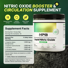 Nature's Pure Blend powder dissolving in water demonstrates quick absorption.