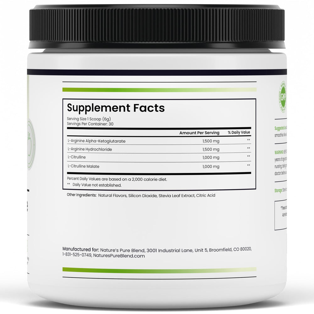 Nature's Pure Blend powder being stirred in water signals quick absorption