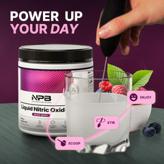 Nature's Pure Blend scoop-dispense demonstrates easy daily use and fast mixing