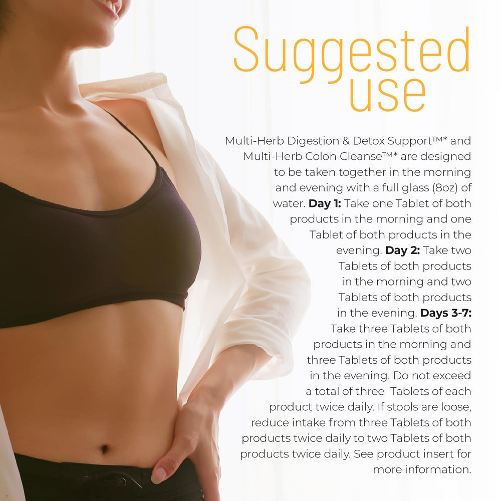 Collection of natural ingredients used in Nature's Secret multi-herb blend for wellness.