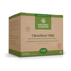 Nature's Sunshine CleanStart Mild front label, easy to identify daily detox support.