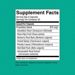Front label visible on LIV-J bottle signals natural liver-supporting herbs.