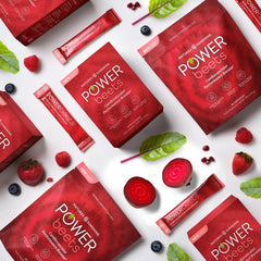 Nature's Sunshine Power Beets nutrition label close-up highlighting antioxidant blend
