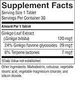 Nature's Sunshine time-release ginkgo biloba tablets closeup displaying steady release capsules.