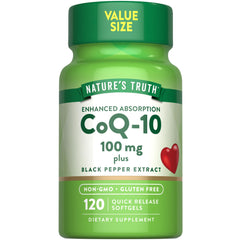 Nature's Truth CoQ10 100mg bottle front for daily wellness support
