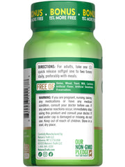 Nature's Truth CoQ10 bottle with serving cap and inner seal