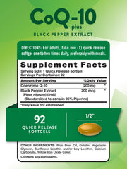 Nature's Truth CoQ10 softgels closeup emphasizing convenient softgel form