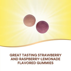 Nature's Way Alive! strawberry flavor gummies for a tasty daily calcium option.