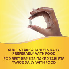 Nature's Way Alive four-tablet daily serving for calcium intake