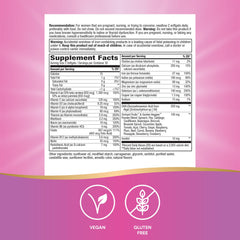 Nature's Way Alive prenatal gluten-free vegan formula excludes wheat or gelatin.