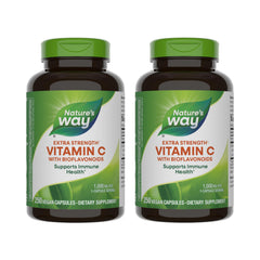 Nature's Way Extra Strength Vitamin C bottle with bioflavonoids for immune support