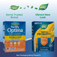 Fortify Optima capsules ready for daily use to support gut health.