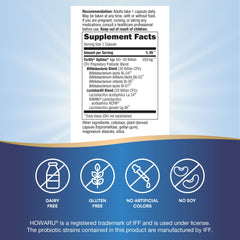 Label detail showing gluten-free and dairy-free claim for accessibility.