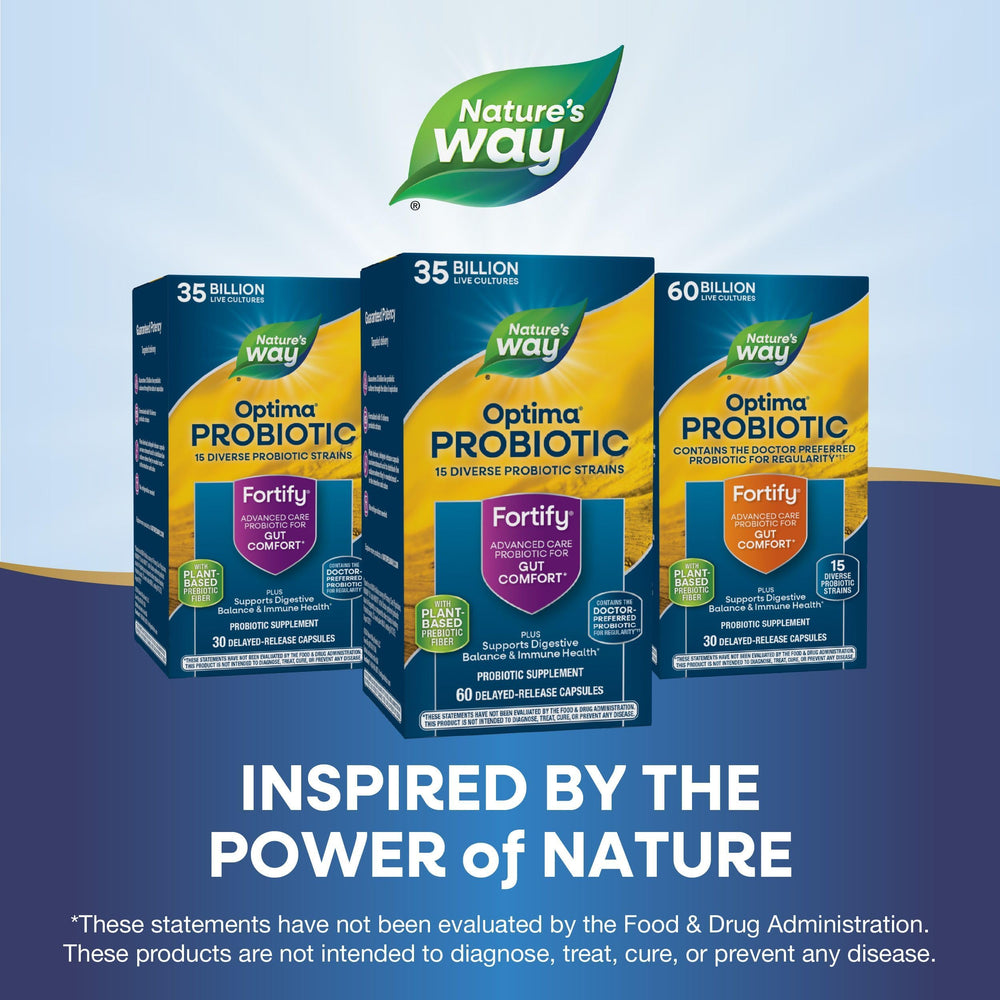 Travel-friendly probiotic with no refrigeration required.