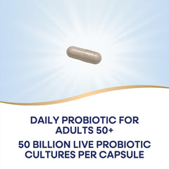 Packaging variation image of Nature's Way probiotic emphasizing no refrigeration needed.
