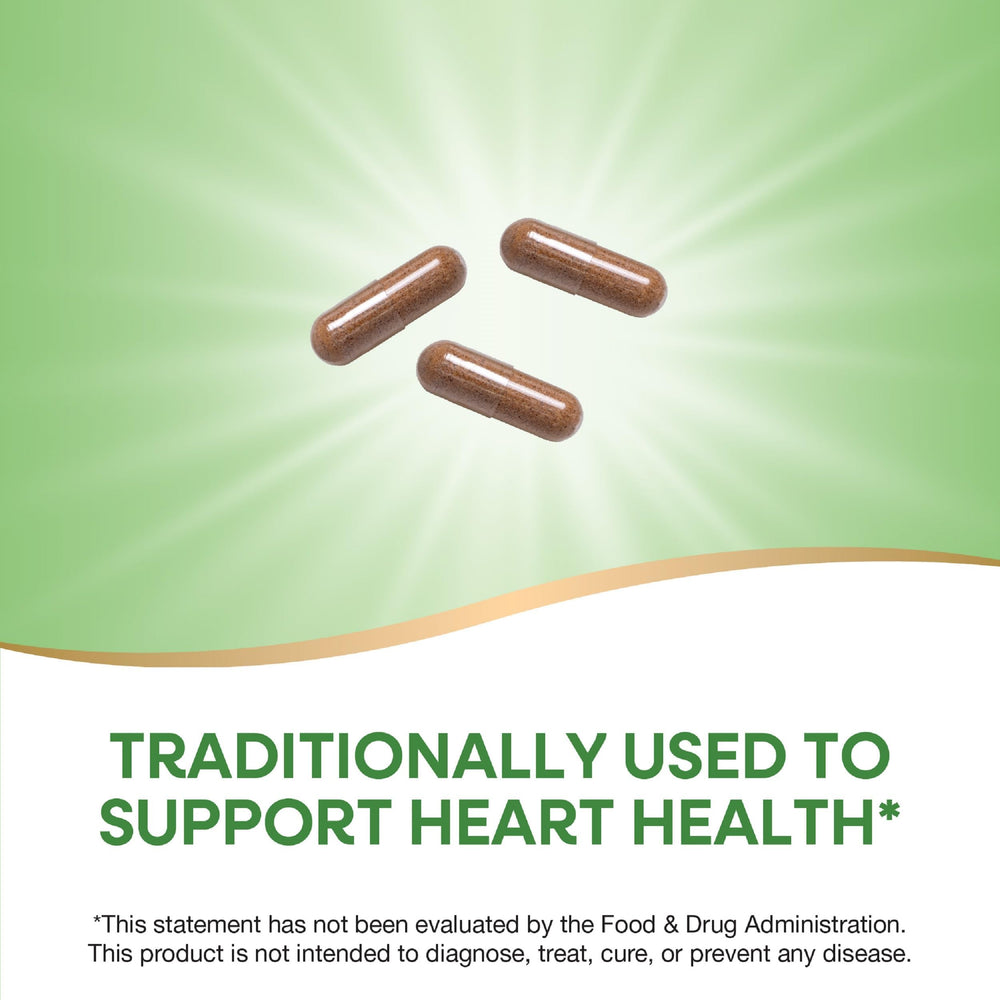 Nature's Way Hawthorn packaging box highlighting gluten-free and Non-GMO