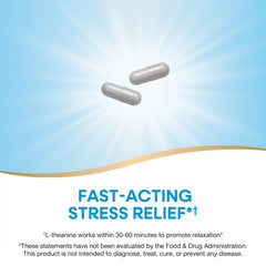 Front packaging of Nature's Way L-Theanine with 180 capsules for daily use