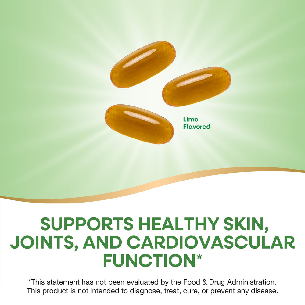 Nature's Way Mega 3/6/9 label view showing fish oil and vitamin E content