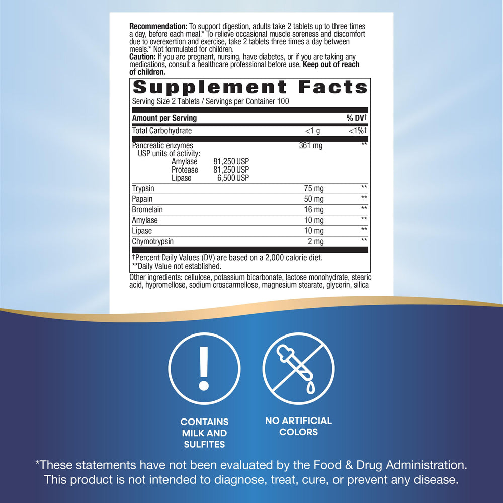 Nature's Way Mega-Zyme capsules on a counter illustrate easy daily dosing