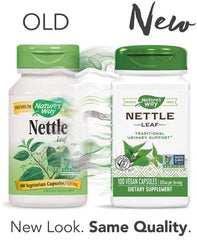 Nature's Way nettle leaf 435mg pack-of-4 packaging for ongoing use